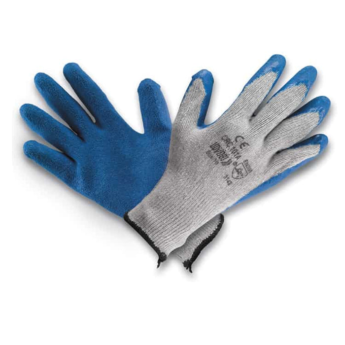 Udyogi Udyogi Safety Latex Gloves Poly Cotton Liner Palm CRC - 101 A Hand Protection - VMHSFT5923