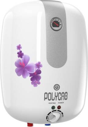 Polycab 6 L Storage Water Geyser (Elanza Dlx Matt Finish, White)