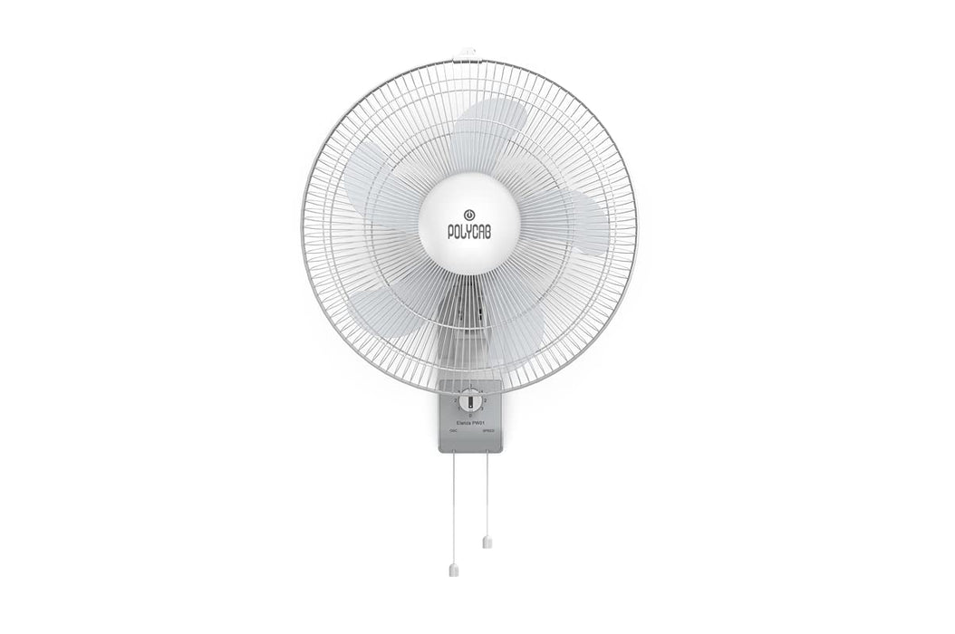 Polycab  Elanza 400mm 16 W Wall Fan Pw01 White Grey