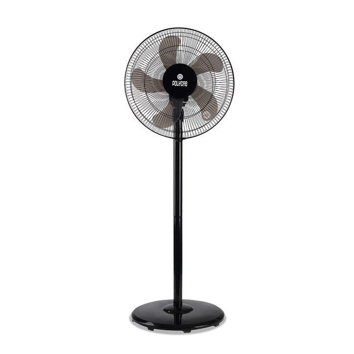 Polycab Elanza 5 Blade 400mm Mini Pedestal Fan with 2 Year Warranty (White)