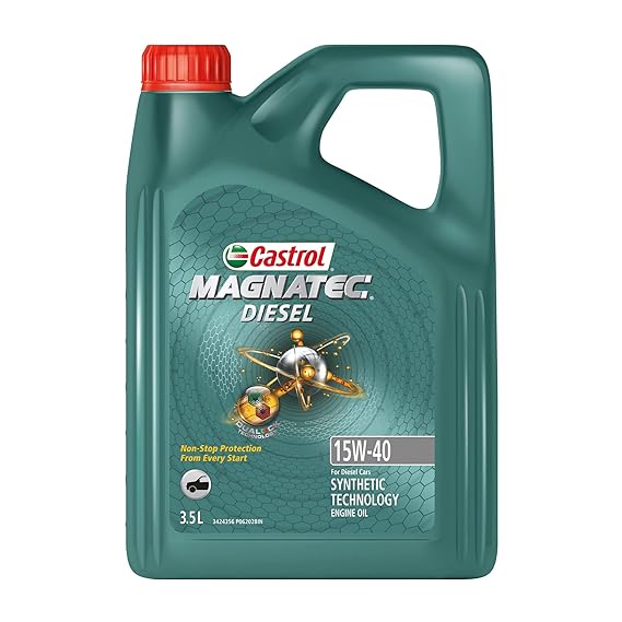 Castrol MAGNATEC DIESEL 15W-40 PART-Synthetic Engine Oil for Diesel Cars (3.5 Ltr)