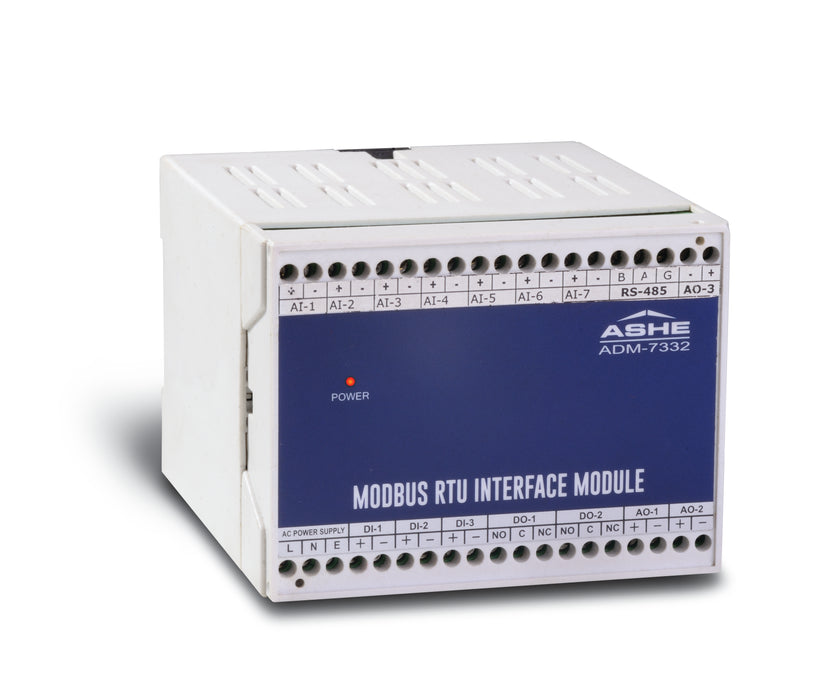 Modbus Converter, 7xAI, 3xAO, 3xDI, 2xDO
ADM-7332