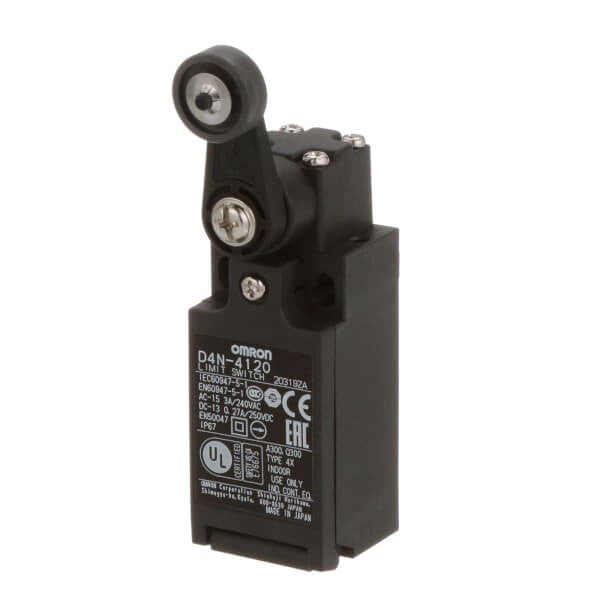 Omron D4N-412G-Limit Switch ,1 c/o-SPDT,Ampere Rating-10A,Supply Voltage-250 VAC.