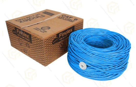 Finolex -UTP-4PAIR CAT6 BLUE LAN CABLE-305M