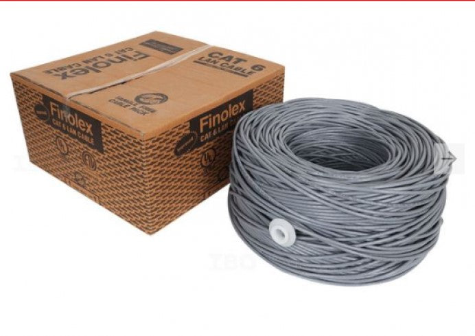 Finolex -UTP-4PAIR CAT6-A GREY LAN CABLE-305M