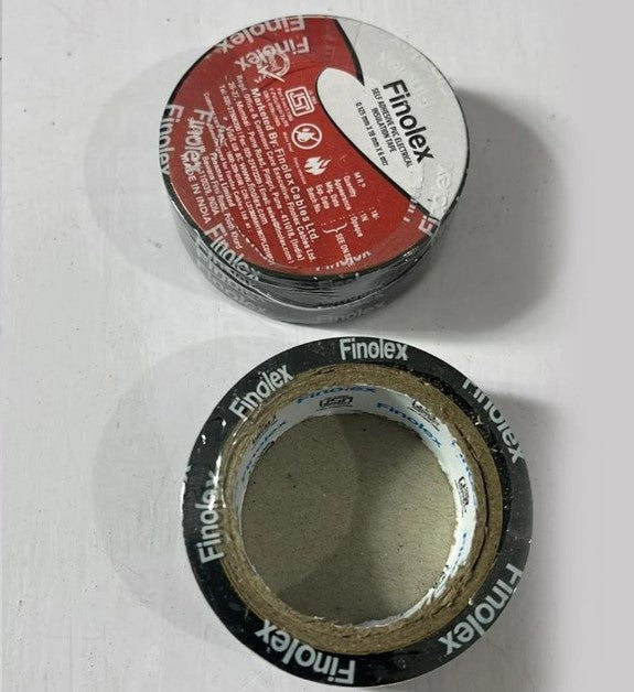 Finolex 9591Dd0O21 Self Adhesive PVC Electrical Insulation Tape - Black (Pack of 30)