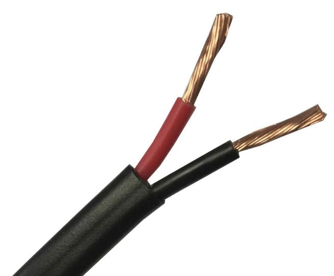 Finolex 1.5 SQMM X 2 CORE (FR) PVC INS. & SHEATHED COPPER FLEXIBLE CABLE BLACK - (100 Meters)