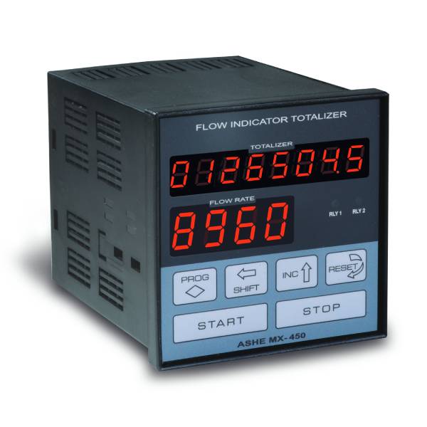 Flow Totalizer / Batch Controller, 4+8 dgt, Panel
MX-450P