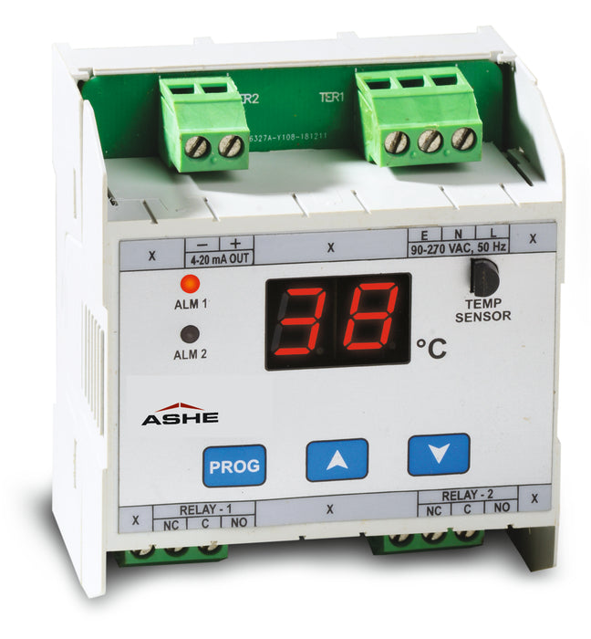 Thermostat with display, Retrans, 2 Relays, DIN
TM-52