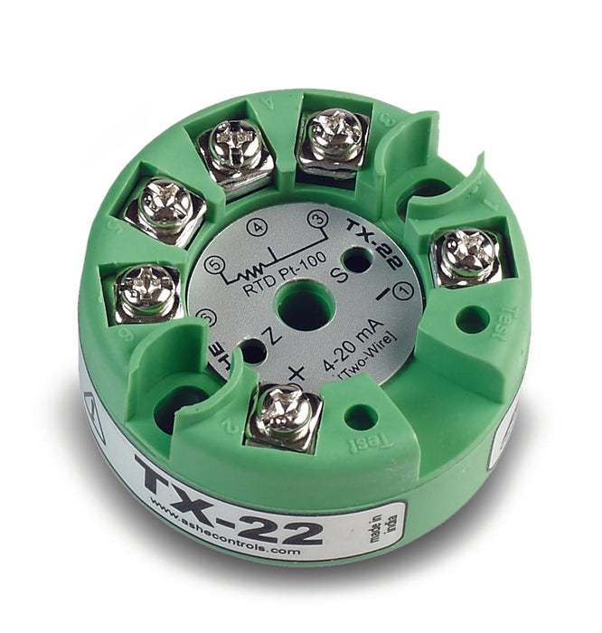 Head-Mount Temperature Transmitter (RTD Pt-100)
TX-22