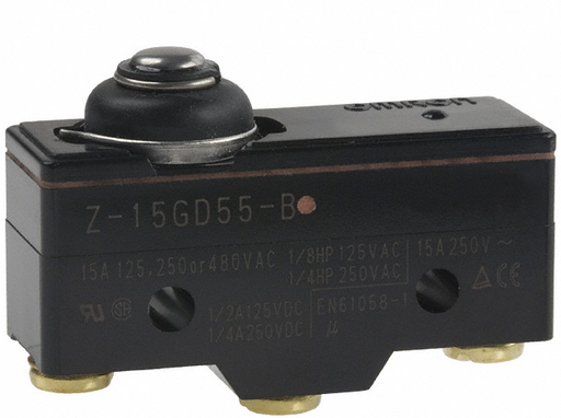 Omron Z 15GD55 B OMI BASIC SWITCH WITH SHORT SPRING PLUNGER
