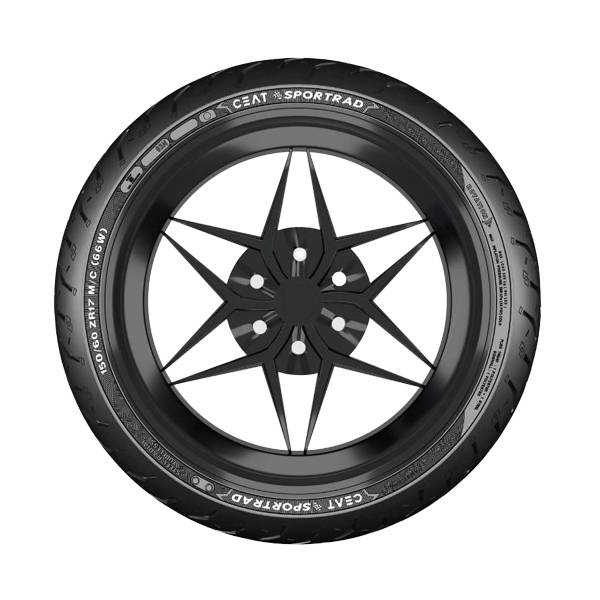 CEAT 110/70Zr17 Sportrad Tube Less 54W Motorcycle Steel Rad