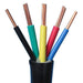Polycab 0.50 Sqmm, 5 core Pvc Insulated & Sheathed Copper Flexible Cable Black (100 Meters)