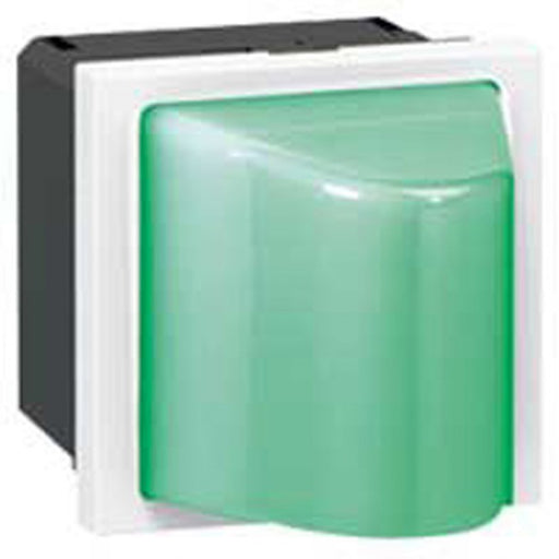 Legrand 078572 MYRIUS INDICATOR TRAINGULAR BULKHEAD GREEN 2 MODULE