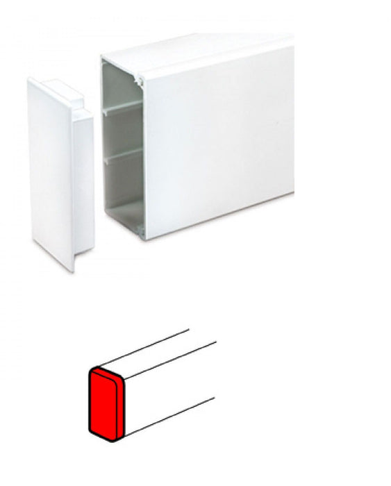 Legrand 011160 DLP ALUMINIUM TRUNKING SYSTEM PARTIAL RIGID COVER 65MM WIDTH (1Qty 2Mtr)