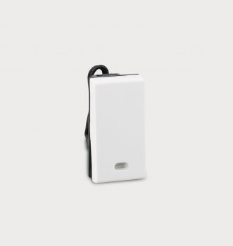 Legrand 673019 MYRIUS 6A PUSH BUTTON SP WITH INDICATOR 1 MODULE (Set of 2)