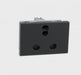 Legrand Legrand 616A 3 Pin Myrius Socket 3 Module Black Mechanism