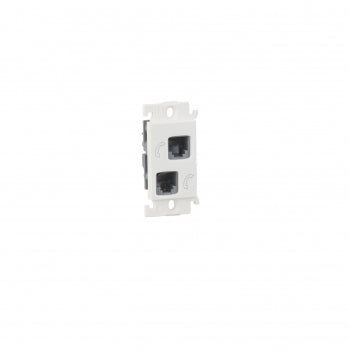 Legrand 675544 1 MODULEMYLINC DOUBLE RJ 11 TELEPHONE SOCKET(675544) (Set of 2)