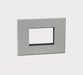 Legrand 575721 3MODULE PEARL ALUMINIUM COVER WITH FRAME ARTEOR PLATE