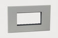 Legrand 575731 4MODULE PEARL ALUMINIUM COVER WITH FRAME ARTEOR PLATE