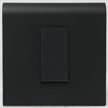 Legrand 673108 16A 1W 1 MODULE MYRIUS SWITCH BLACK MECHANISM