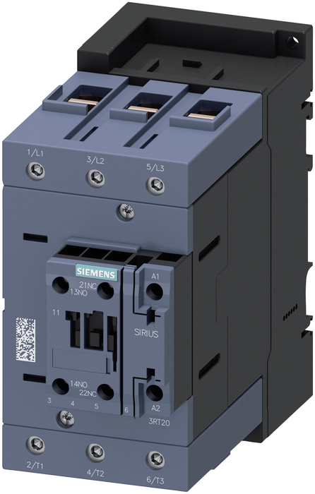 Siemens 3RT20461KB40 95A 45kW 1NO 1NC 24V DC S3 POWER CONTACTOR SCREW TERM.