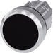 Siemens 3SU10500AB100AA0 PUSHBUTTON 22mm ROUND METAL SHINY BLACK FLAT MOMENTARY CONTACT TYPE