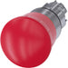 Siemens 3SU10501HB200AA0 EMERGENCY STOP MUSHROOM PUSHBUTTON 22 MM ROUND METAL SHINY RED 40 MM