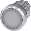Siemens 3SU10510AB600AA0 ILLUMINATED PUSHBUTTON 22 MM ROUND METAL SHINY WHITE PUSHBUTTON FLAT MOMENT. CONTAC