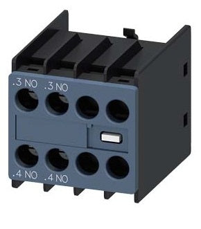 Siemens 3RH29111HA20 SIZE:S00S0;2NO AUX. SWT.BLOCK ON LEFT & RIGHT