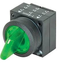 Siemens GREEN 2 POSITION MOMENTARY ILLUMINATED SELECTOR ACTUATOR 3SB50012BE01