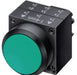 Siemens NORMAL OPAQUE PUSH BUTTON GREEN WITH 1NO CONTACT BLOCK START 3SB58018AA3