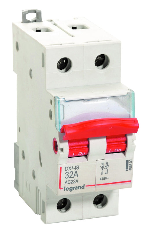 Legrand 406500 32A DP AC:240V DX3 ISOLATORS