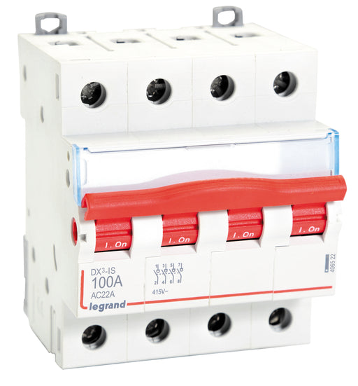 Legrand 406522 100A FP AC:415V DX3 ISOLATORS