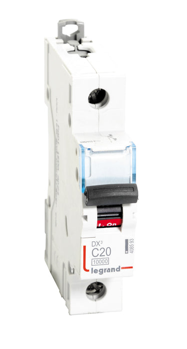 Legrand 408593 20A SP 10kA C ~ AC:240410V DX3 MCB