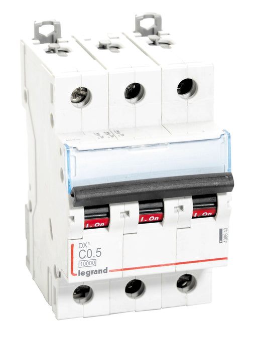 Legrand 408643 0.5A TP 10kA C ~ AC:415V DX3 MCB