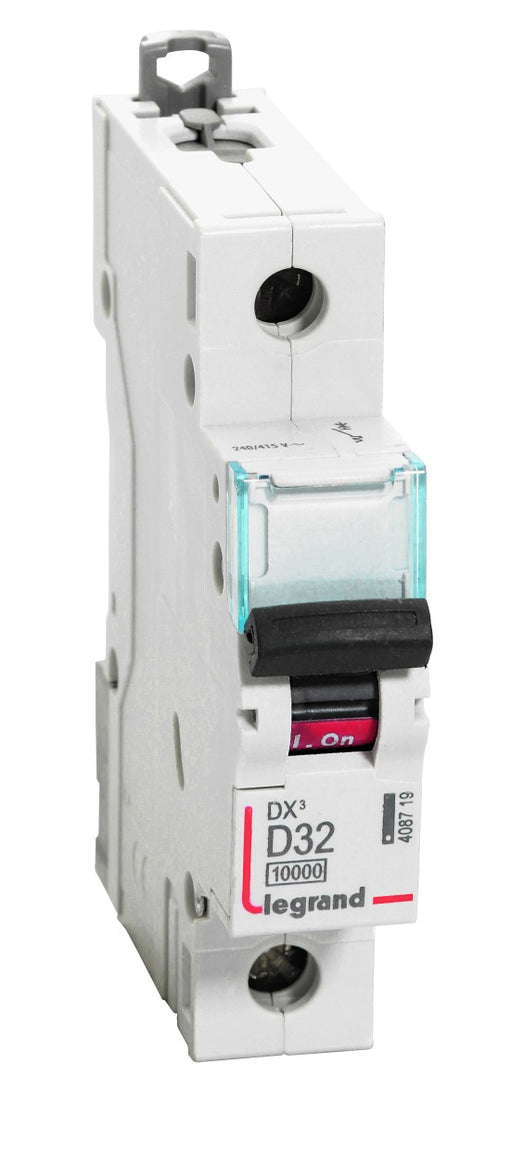 Legrand 408719 32A SP 10kA D ~ AC:240410V DX3 MCB