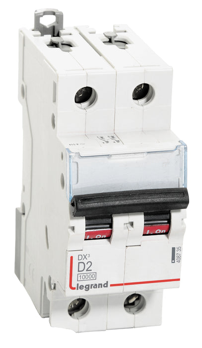 Legrand 408735 2A DP 10kA D ~ AC:415V DX3 MCB