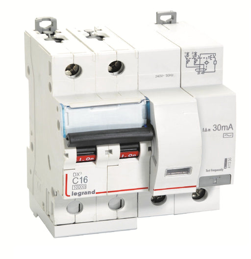 Legrand 411336 16A DP 300mA 10KA C~ AC:240415V DX3 RCBOs
