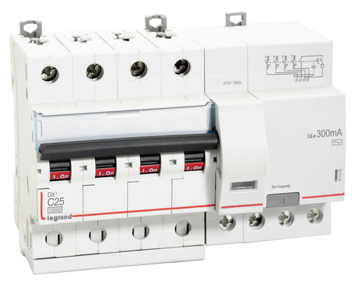 Legrand 411376 25A FP 300mA 10KA C~ AC:240415V DX3 RCBOs