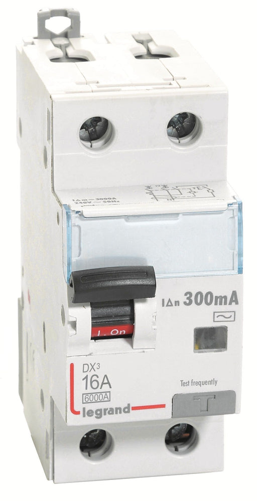 Legrand 411399 16A DP 300mA 6kA AC:240V AC TYPE DX3 RCBOs