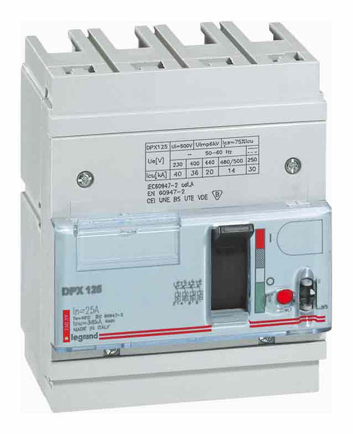 Legrand 420131 25A 4P DPX160 ICU 50kA THERMAL MAGNETIC MCCB