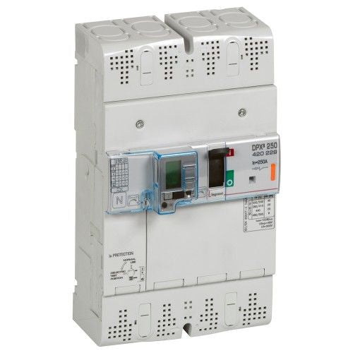 Legrand 420229 250 A 4 POLE DPX3 250 ICU 25 KA MCCB WITH EARTH LEAKAGE MODULE