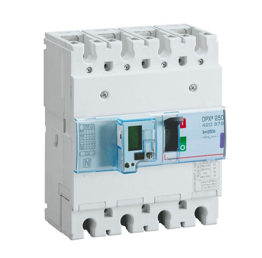 Legrand 420379 250A 4P DPX250 ICU 50kA MICROPROCESSOR RELEASE S2 LSI MCCB