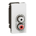 Legrand Double Rca 1 Module White Mechanism Arteor Audio Socket 572272