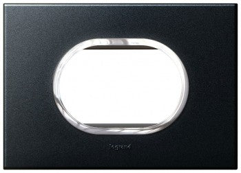 Legrand 575912 GRAPHITE PLATE 3 PLATE