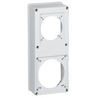 Legrand 057719 FACE PLATE 125X280MM WITHOUT SOCKET FOR 1X16A 2X16A 32A & 1X63A SOCKET