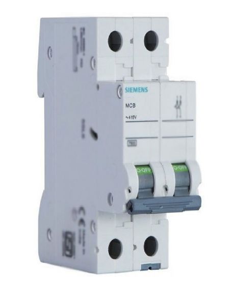 Siemens 5SL72257RC 25A 2P 15kA 415V AC 50?60Hz WITH C CURVE BETAGARD MINIATURE CKT BREAKER