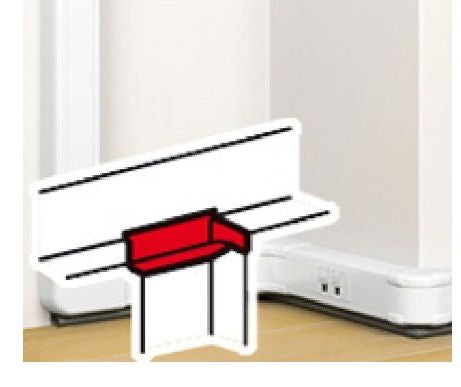 Legrand 075676 FLAT JUNCTION WITH WIDTH 105mm for SNAP ON TRUNKING 50mm x 105mm