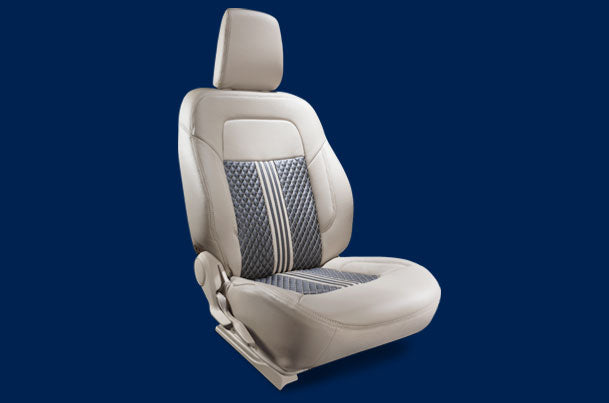 Maruti Suzuki Seat Cover - Black Diamond Triad Lining (PU) | Dzire (V & Z Variant) - 990J0M56RB3-160